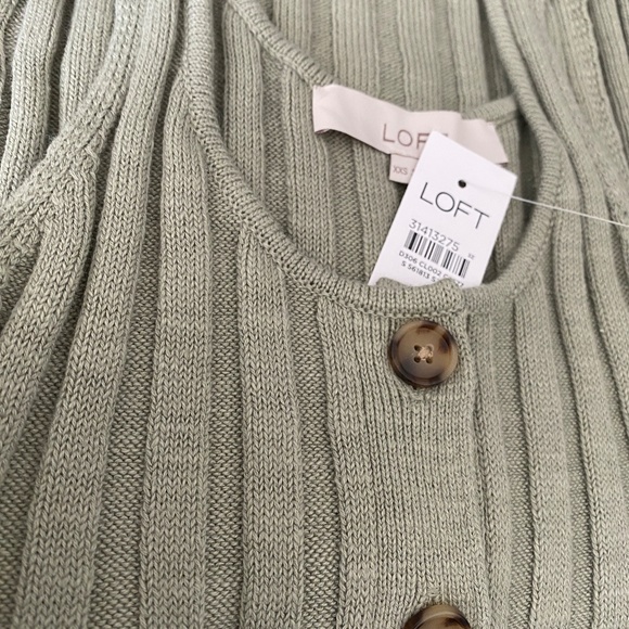 LOFT Sage Green Tank Top - Picture 5 of 5